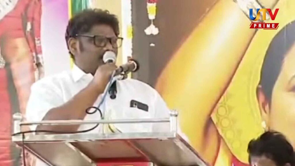 DMDK executive publicly threatened on stage that he would break into journalists' homes and beat them up!