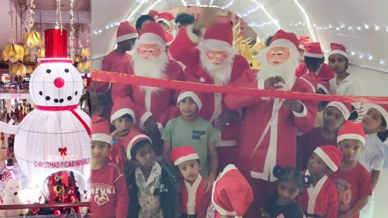 40-foot tall SNOW MAN? The celebration has begun at the PROZONE Mall
