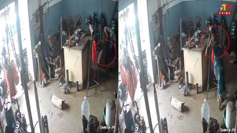 Gang of women enter pottery workshops and steal... Shocking CCTV footage