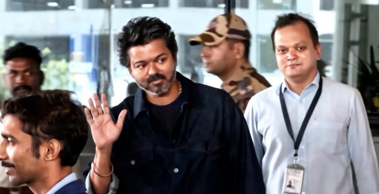 Unruly crowd at Chennai airport... Weed festival... Vijay leaves in a hurry!