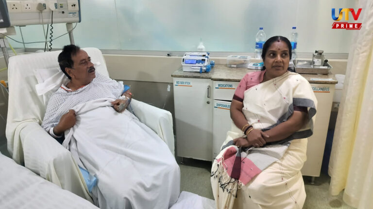Vanathi Srinivasan met H Raja in Apollo Hospital