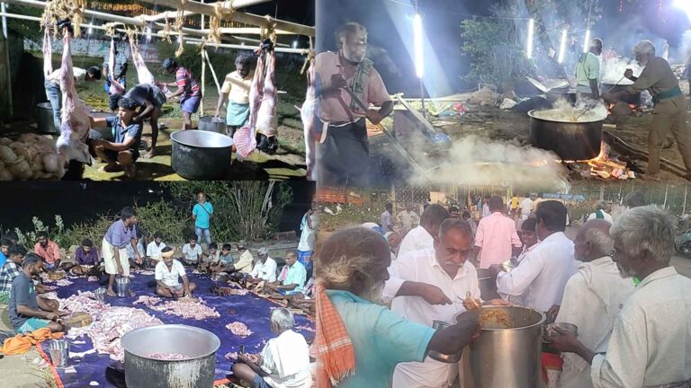 A strange festival where only men participate