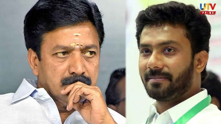 OPS son advises on CV Shanmugam's speech