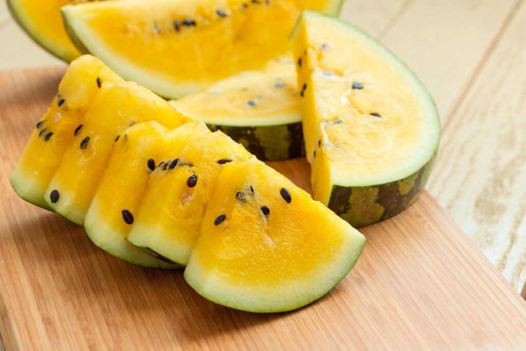 Health benefits of eating yellow watermelon summer