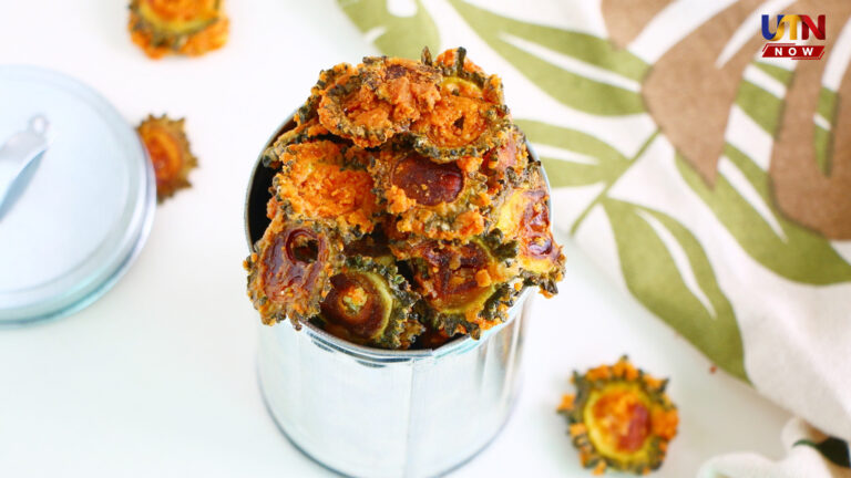 Make bitter gourd chips without bitterness tips