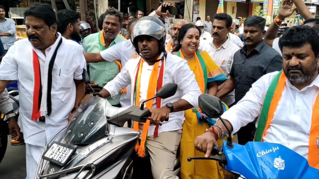 Annamalai Vanathi Srinivasan final election campaign Coimbatore