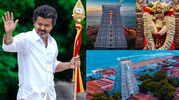 Actor Vijay offers prayers at Thiruchendur temple