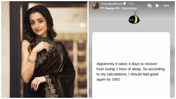 Trisha Krishnan viral Instagram post about sleep