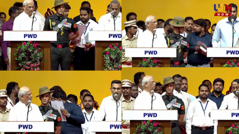 செங்கோட்டையன் முதல் ஆதவ் அர்ஜுனா வரை… விஜய் சர்க்காரில் இடம்பெற்ற அமைச்சர்கள்..! Nine TVK Ministers Sworn Into Vijay Cabinet