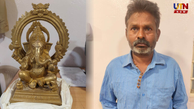விநாயகர் சிலையைத் திருடிய ஆசாமி.. அர்ச்சகர்களின் சாதுரியத்தால் சிறையிலடைப்பு..! coimbatore-mariamman-temple-ganesha-idol-theft-foiled