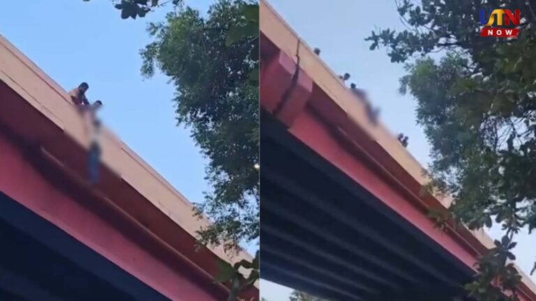 மேம்பாலத்தில் தொங்கிய இளைஞர்.. என்ன நடந்தது? முழு விவரங்கள்..! youth-rescued-coimbatore-ramanathapuram-flyover