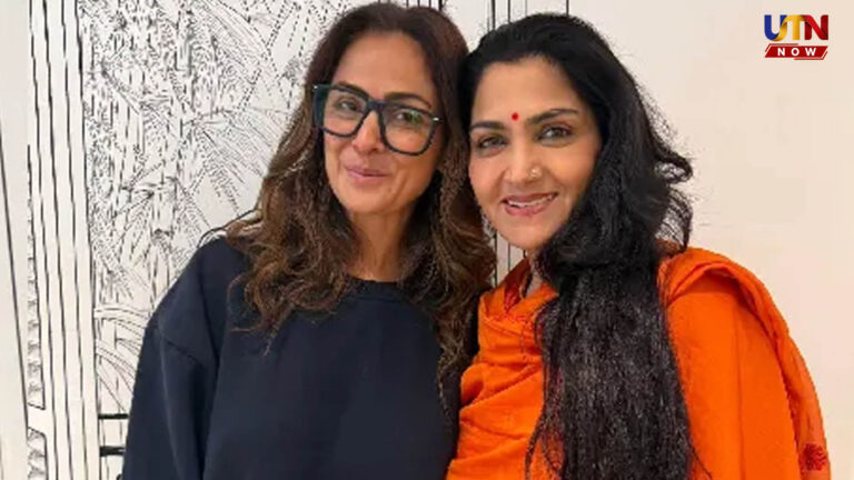 கருப்பும் காவியுமாக.. குஷ்புவும் சிம்ரனும் அட இதுதான் விஷயமா..! actresses-simran-and-khushbu-reunion-viral-photos-90s