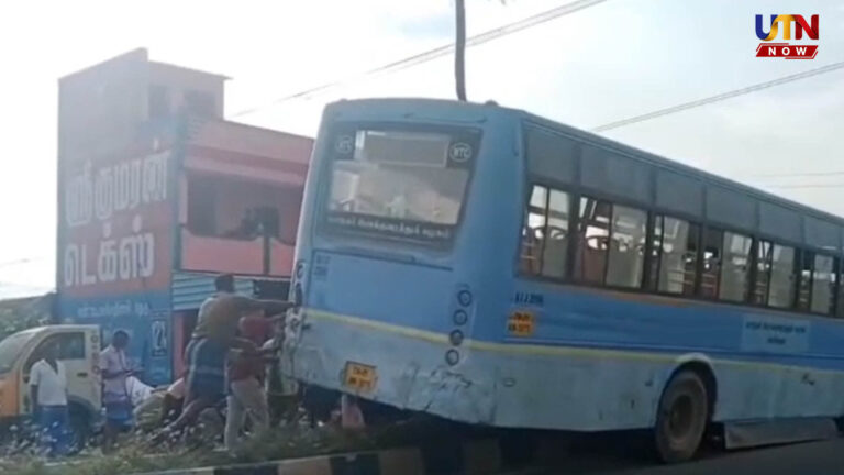சென்டர் மீடியத்தில் ஏறிய அரசுப் பேருந்து.. பயணிகளின் அலறல்.. நடந்தது என்ன?.. tiruvallur-government-bus-accident-tamaraipakkam-incident