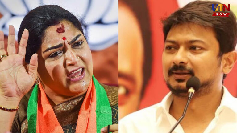 மன்னிப்பு கேட்கும் தைரியம் இருக்கா?.. உதயநிதி ஸ்டாலினுக்கு குஷ்பு கண்டனம்..! bjp-leader-khushbu-condemns-udhayanidhi-stalin-remarks-trisha-arrest-controversy