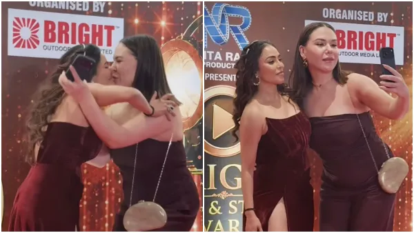 bollywood-actress-nikita-rawal-kissed-by-female-fan-controversy