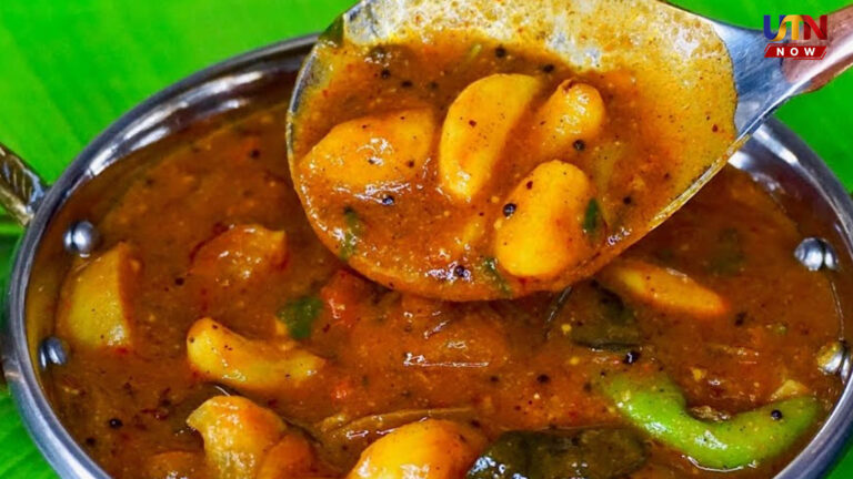 மணமணக்கும் காரசாரமான பூண்டு குழம்பு.. சூடான சாதத்தில் ஊத்தி சாப்பிட அருமை..! poondu-kulambu-recipe-traditional-south-indian-style