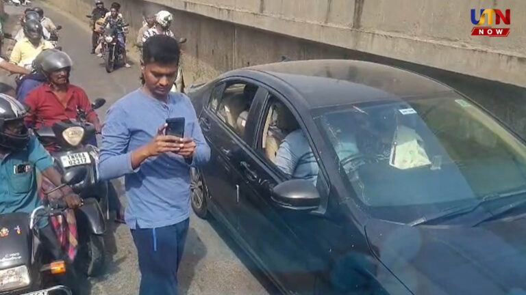 “நோ என்ட்ரி சாலையில் கார் ஓட்டி வாக்குவாதம்!” – கொந்தளிப்பில் மக்கள்..! coimbatore-ondipudur-bridge-one-way-traffic-violation-viral-video